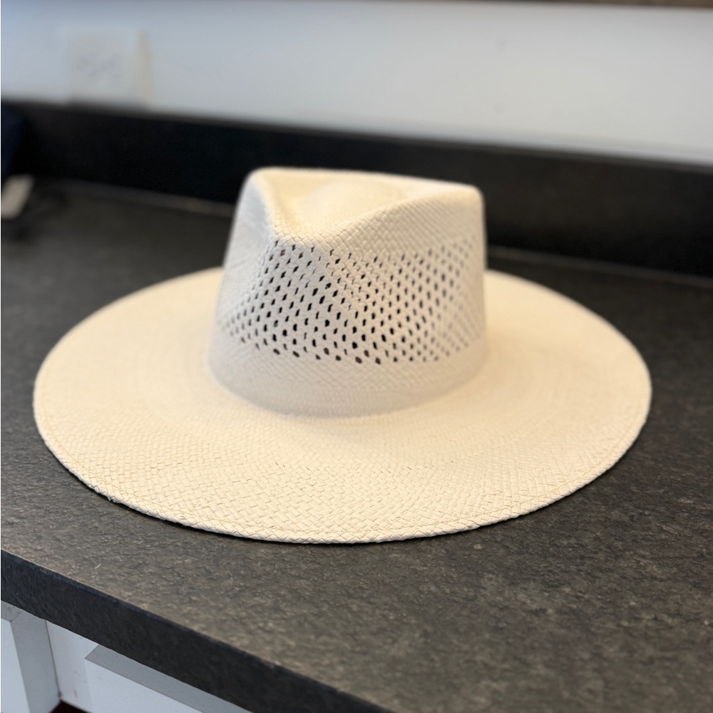 Brixton Cream Perforated Hat
